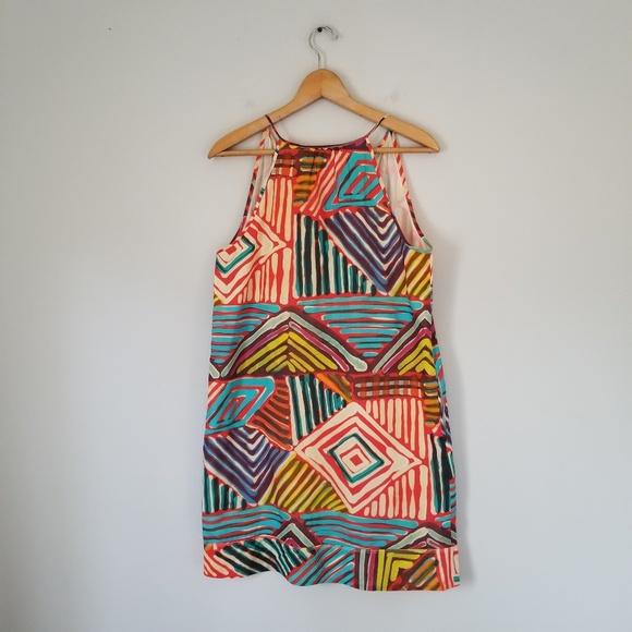 J Crew Collection Geo Brushstrike Sun Dress - Picture 2 of 8